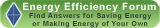 Visit our Energy Efficiency Forum - The least expensive method to reduce energy costs is to practice energy conservation, that is, stop wasting the energy you are currently using.