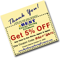 Coupon for 5% OFF